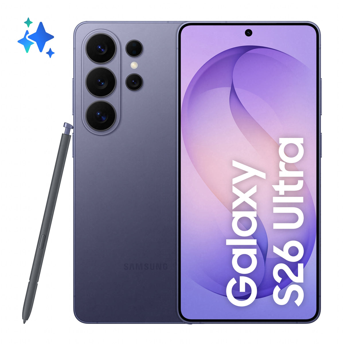 Samsung Galaxy S26 Ultra S948 5G Double SIM 16 Go RAM 1 To - Violet cobalt - photo officielle 1 [V4.6:8806097826972:1]