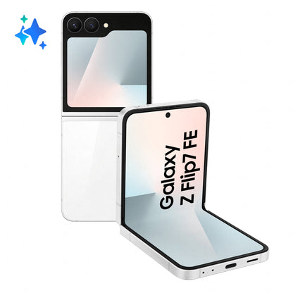 Samsung Galaxy Z Flip7 FE F761B 5G Double SIM 8 Go RAM 128 Go - Blanc - photo officielle 2 [V4.6:8806097497813:2]