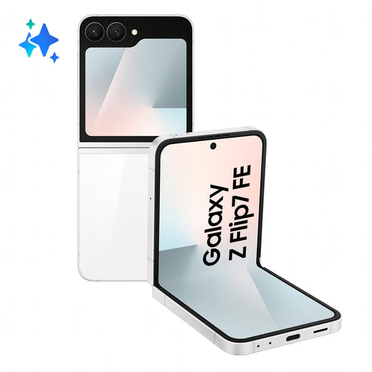 Samsung Galaxy Z Flip7 FE F761B 5G Double SIM 8 Go RAM 128 Go - Blanc - photo officielle 2 [V4.6:8806097497813:2]
