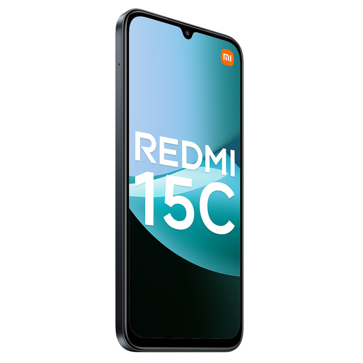 Xiaomi Redmi 15C 256GB Midnight Black - vue avant trois quarts HD